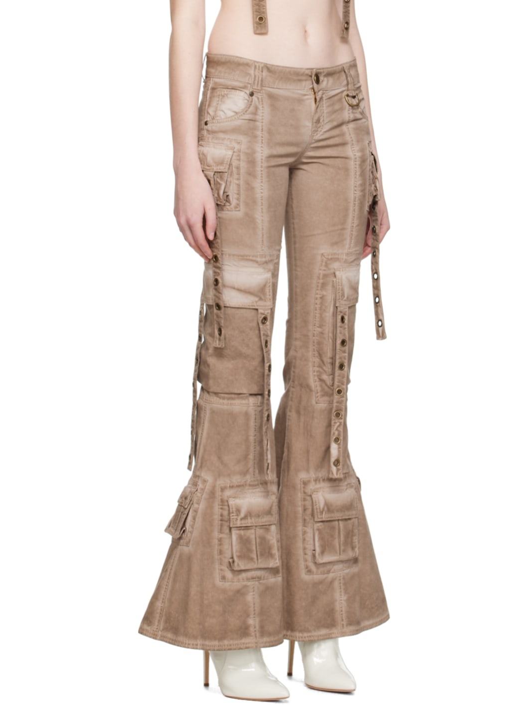 Brown Strap Trousers - 2