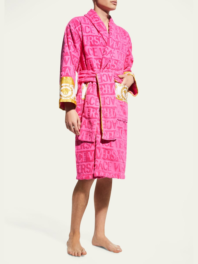 VERSACE Unisex Barocco Sleeve Robe outlook