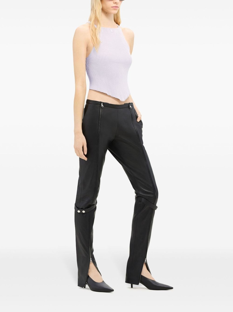 Pointy rib-knit tank top 3