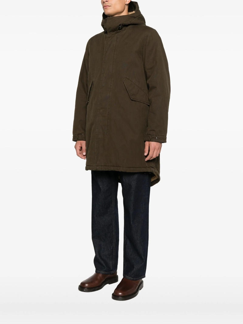 Aspesi Aspesi Shearling-trim Hooded Jacket outlook