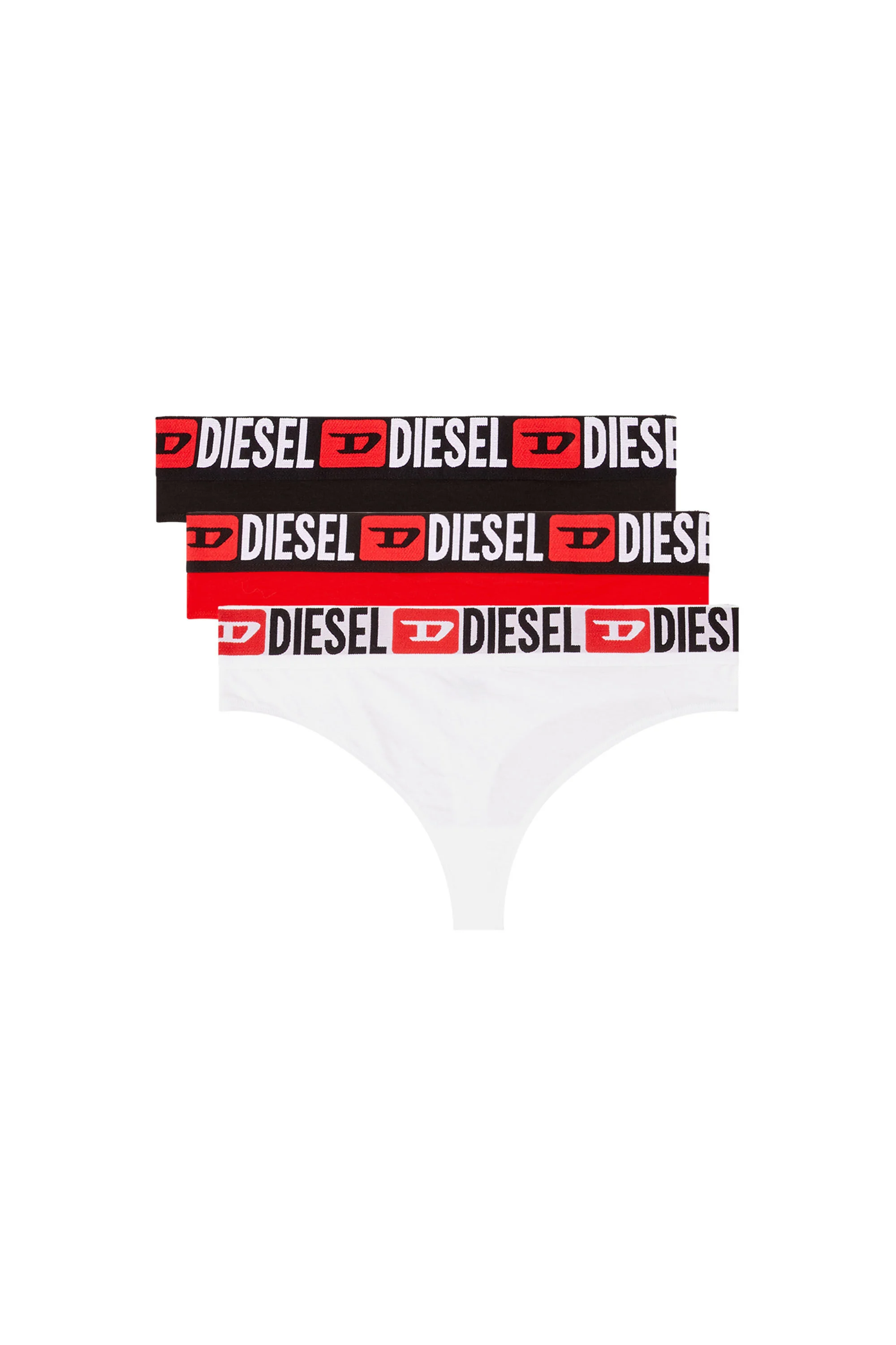 3-PACK THONGS WITH LOGO WAIST - 1
