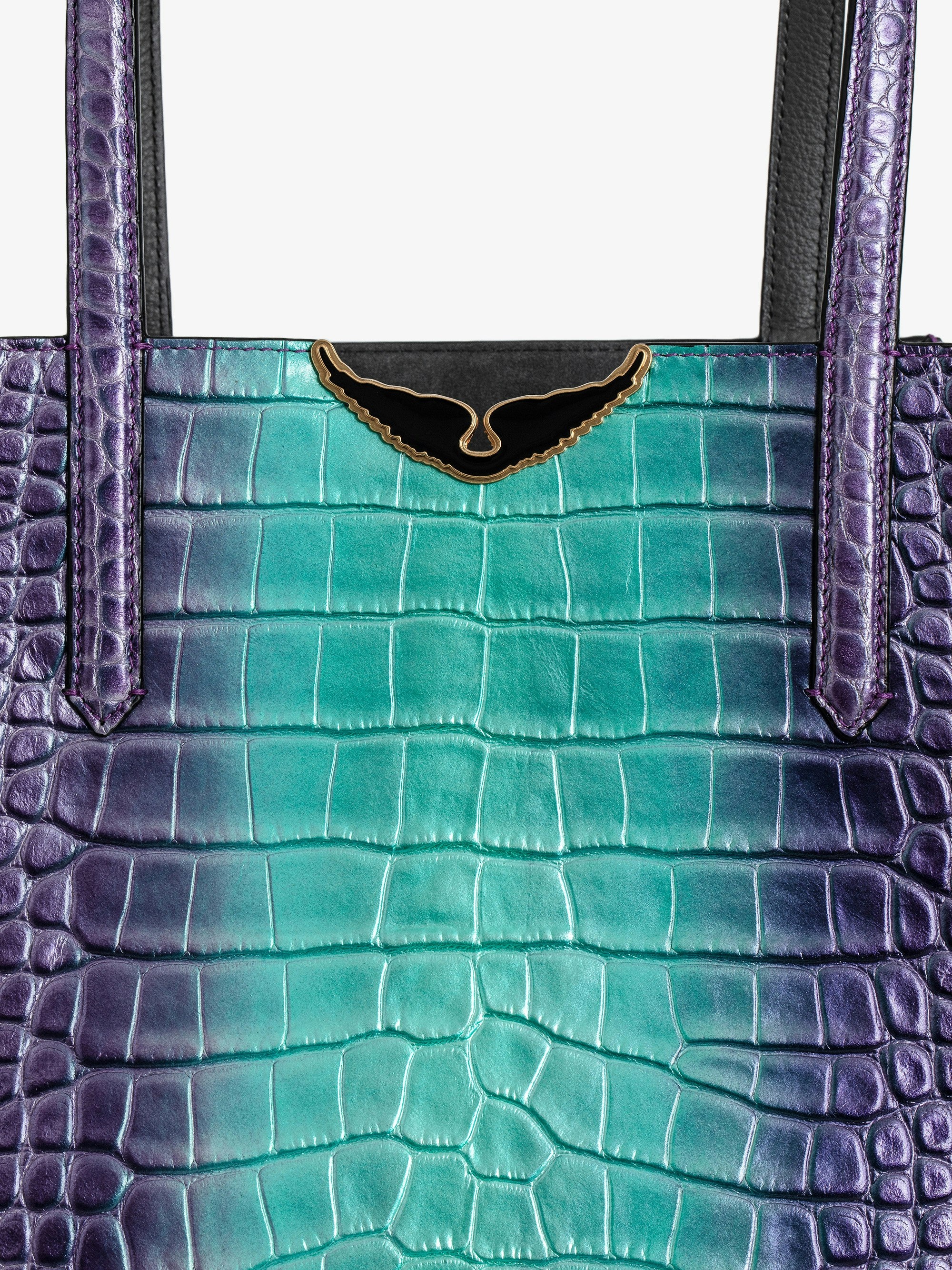 Le Borderline Embossed Metallic Bag - 3
