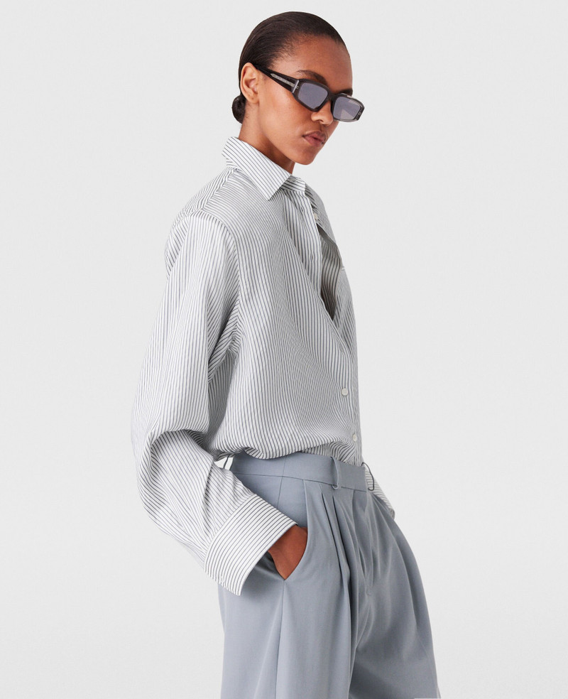 Logo Pinstripe Shirt 3
