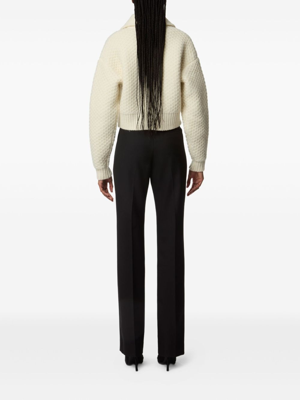 textured-wool cardigan - 4