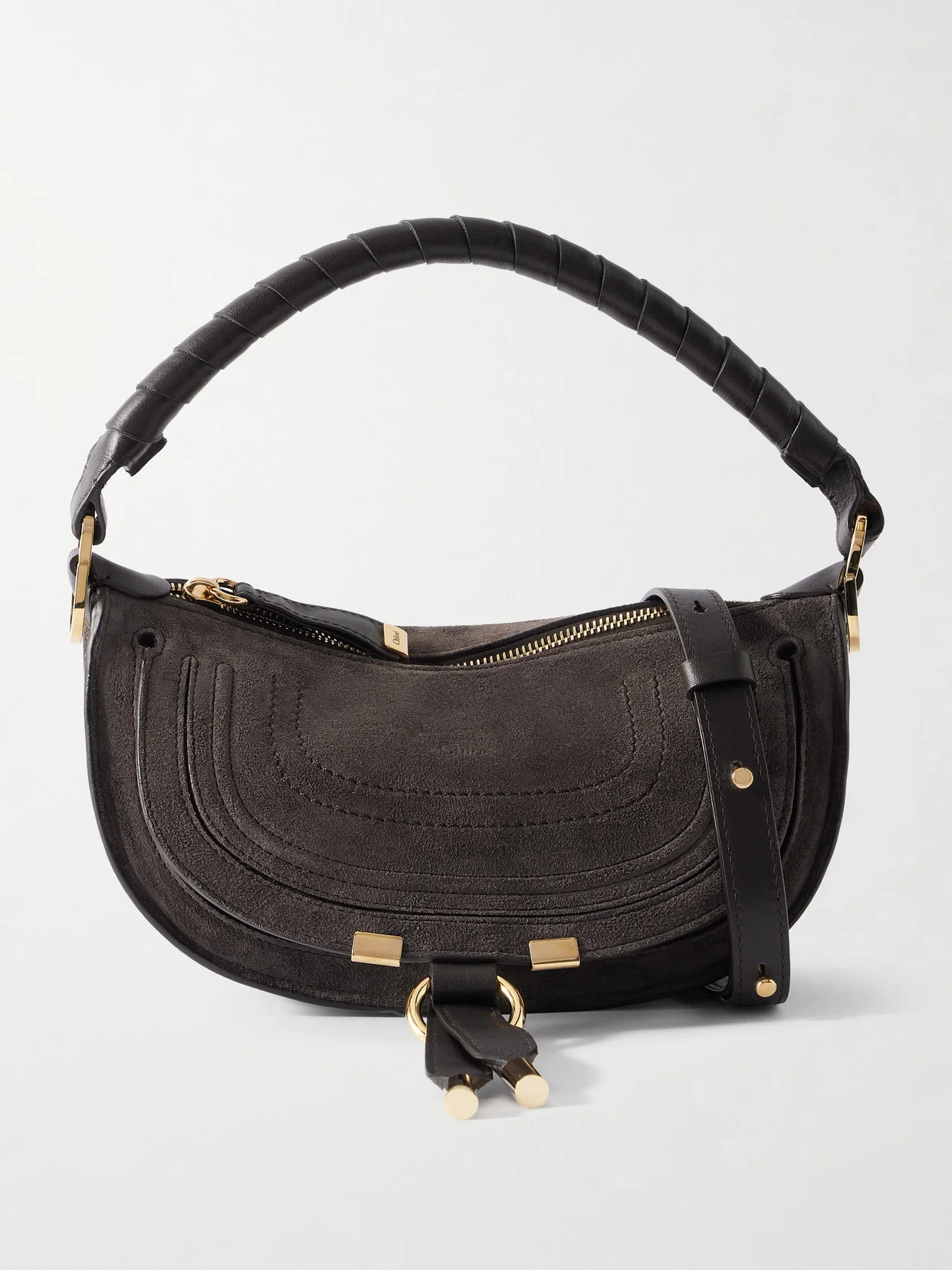 Marcie Suede Shoulder Bag - 1