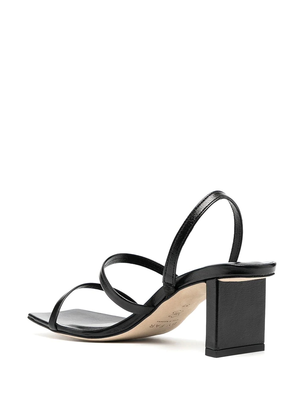 square toe crossover strap sandals - 3