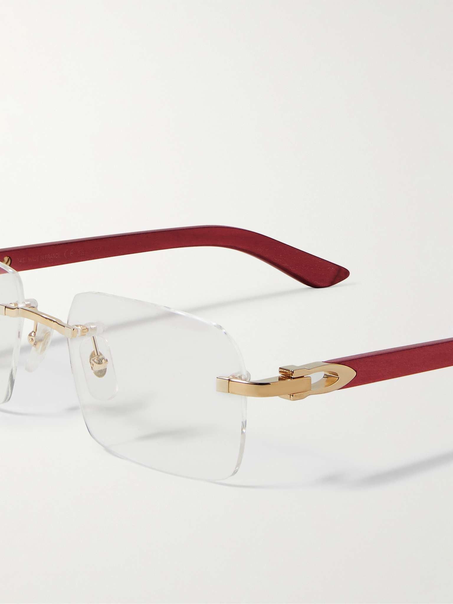 Frameless Gold-Tone and Acetate Optical Glasses - 4