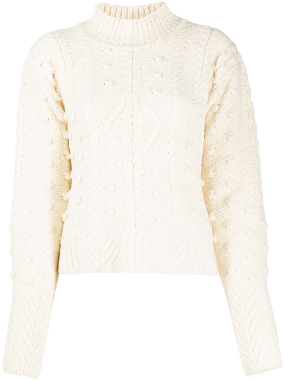 chunky cable knit jumper - 1