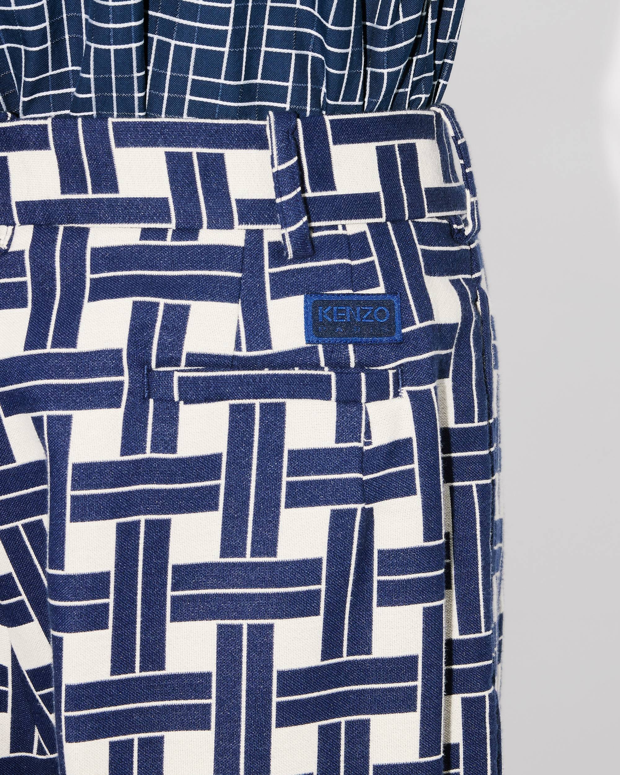 'KENZO Weave' straight pleated tailored pants - 6