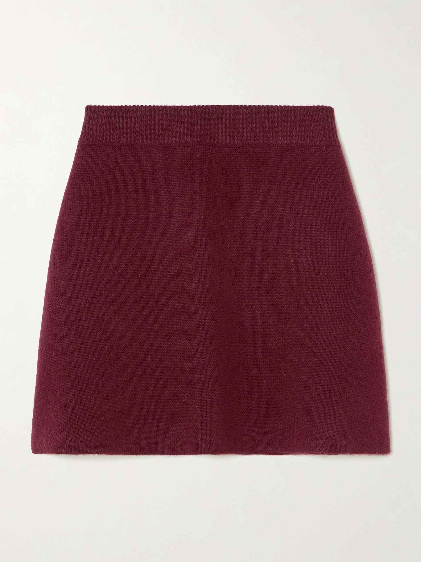 Clare cashmere mini skirt Plum - 1