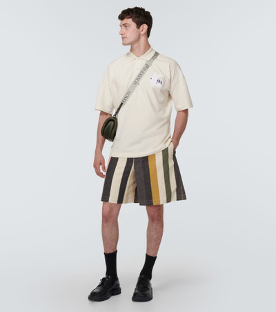 JW Anderson Striped cotton shorts outlook