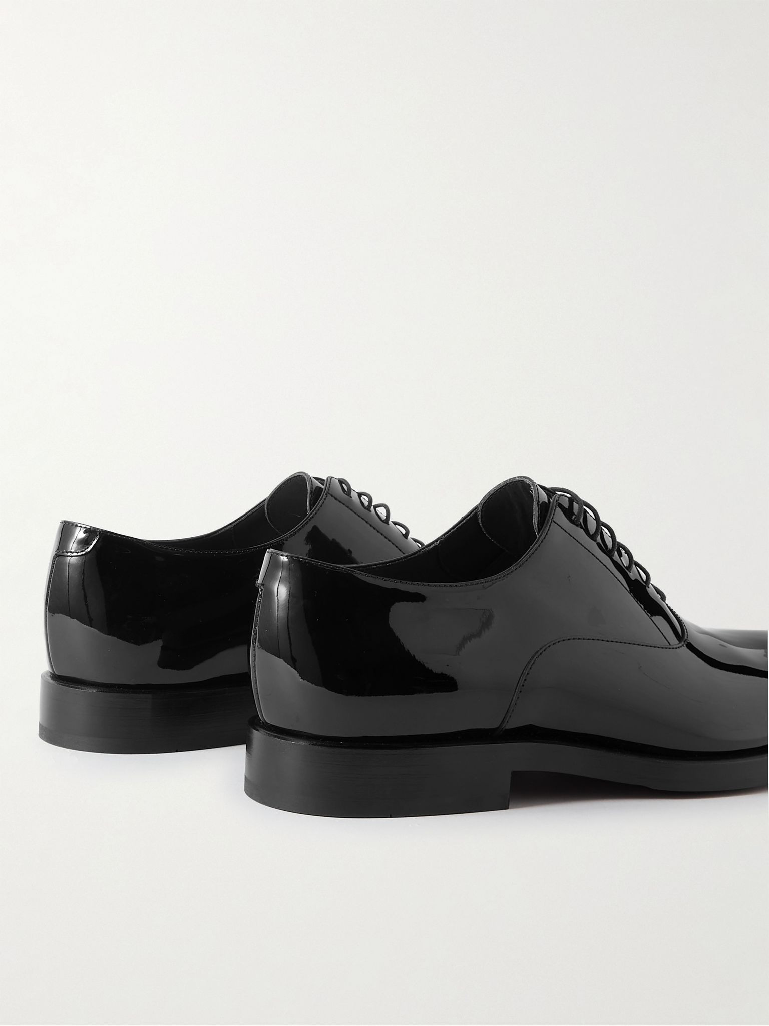 Patent-Leather Oxford Shoes Black - 5