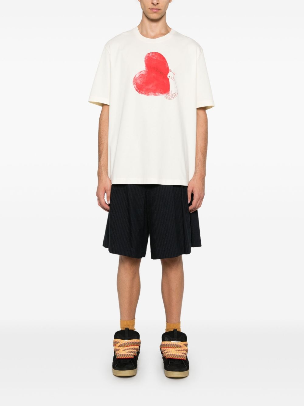 heart-print T-shirt - 2
