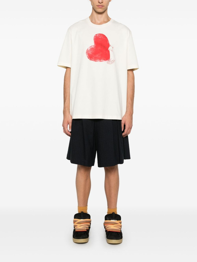 Lanvin heart-print T-shirt outlook