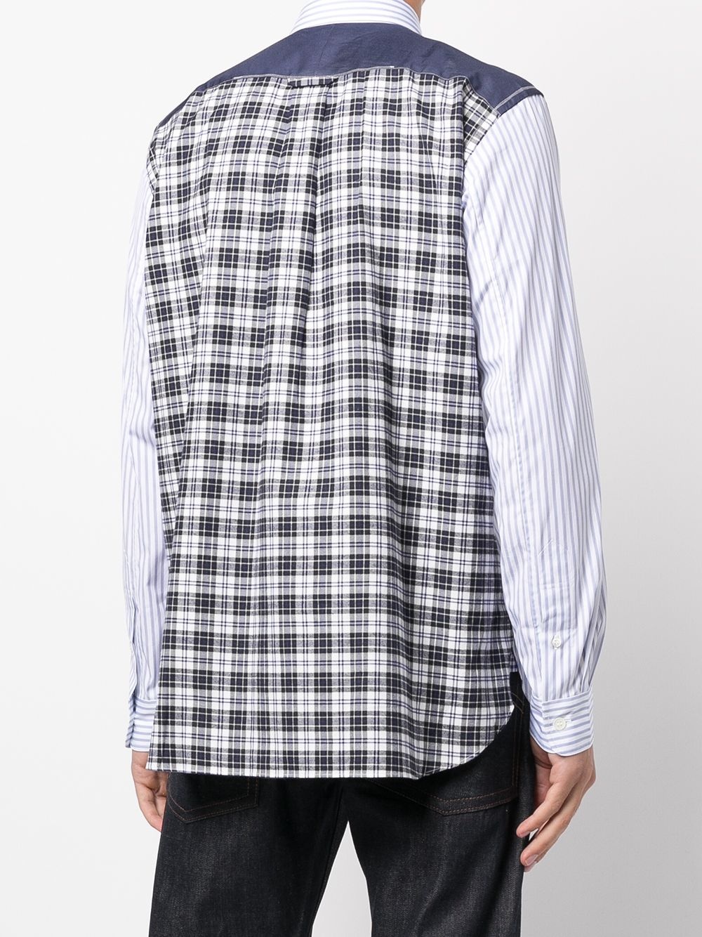 plaid check print shirt - 4