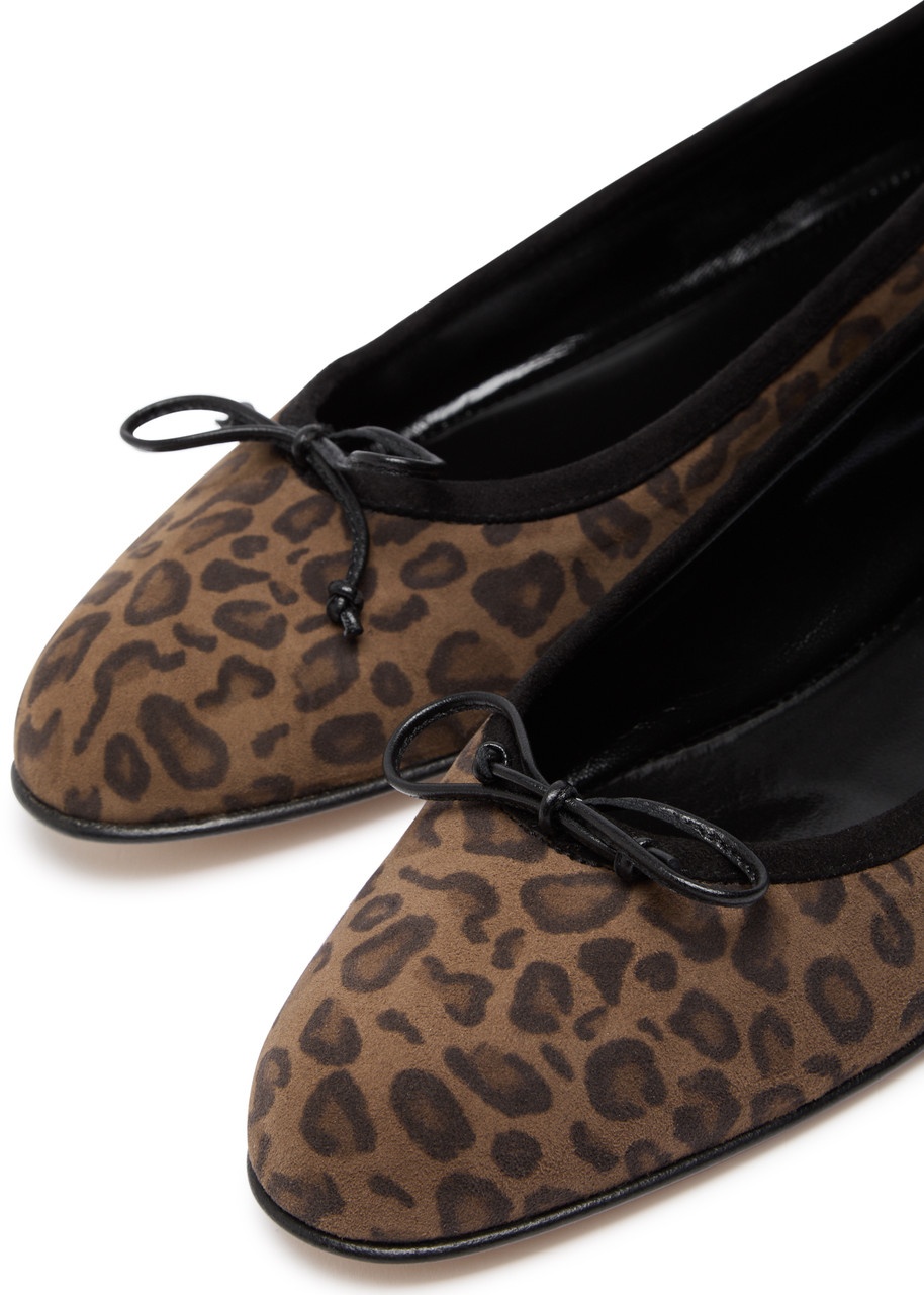 Manolo Blahnik Veralli Leopard-print Suede Ballet Flat - 3