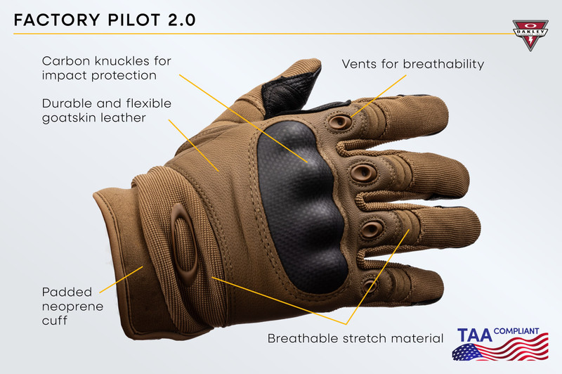 OAKLEY Factory Pilot 2.0 Glove TAA Compliant outlook