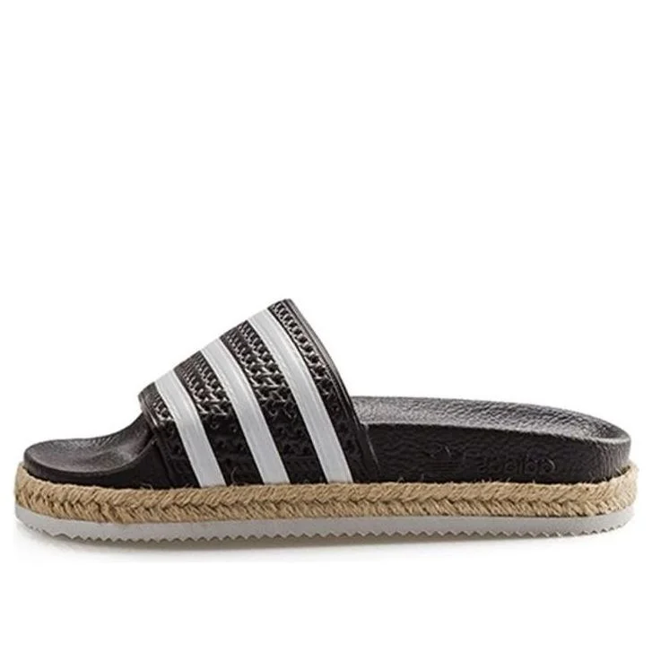 (WMNS) adidas Adilette Bold 'Black' CQ3093 - 1