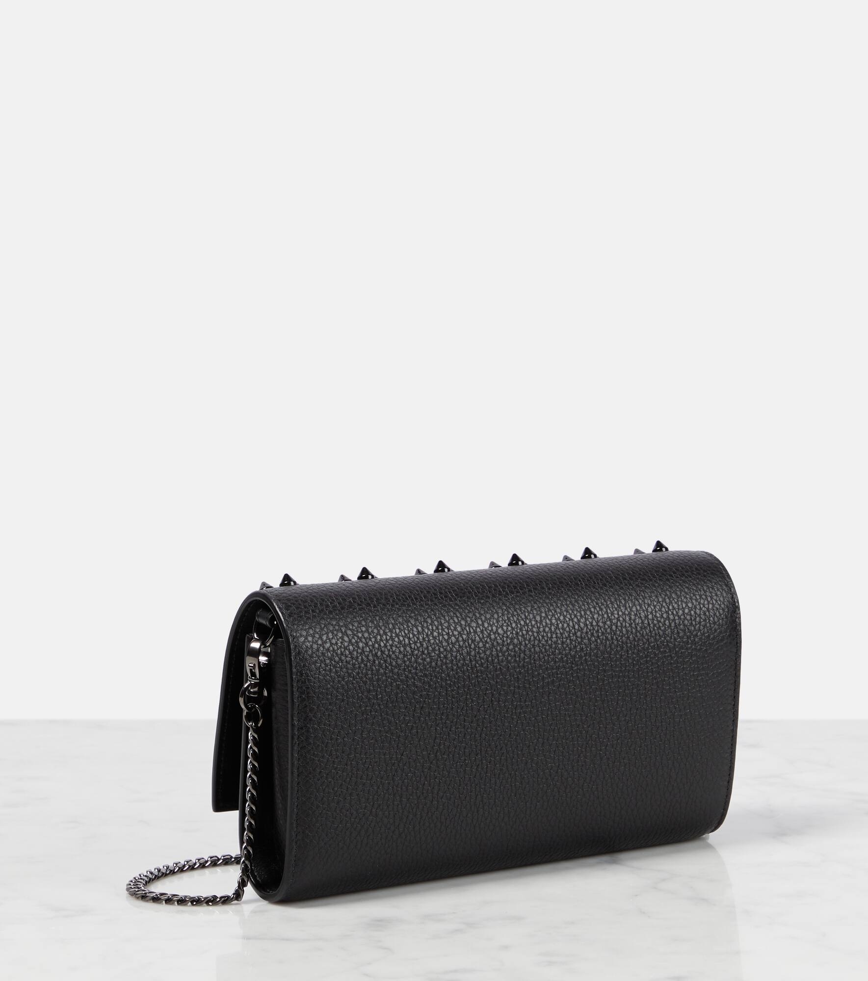 Paloma embellished leather clutch - 4