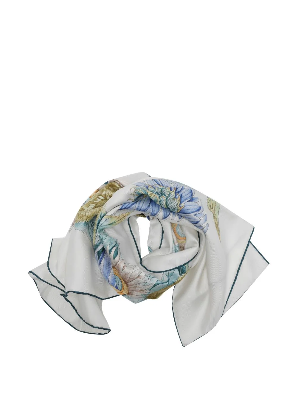 printed silk scarf - 1