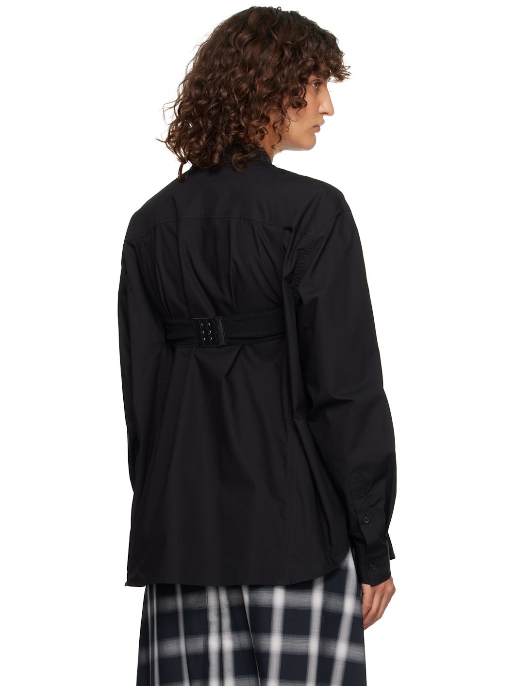 Black Bra Detail Shirt - 3