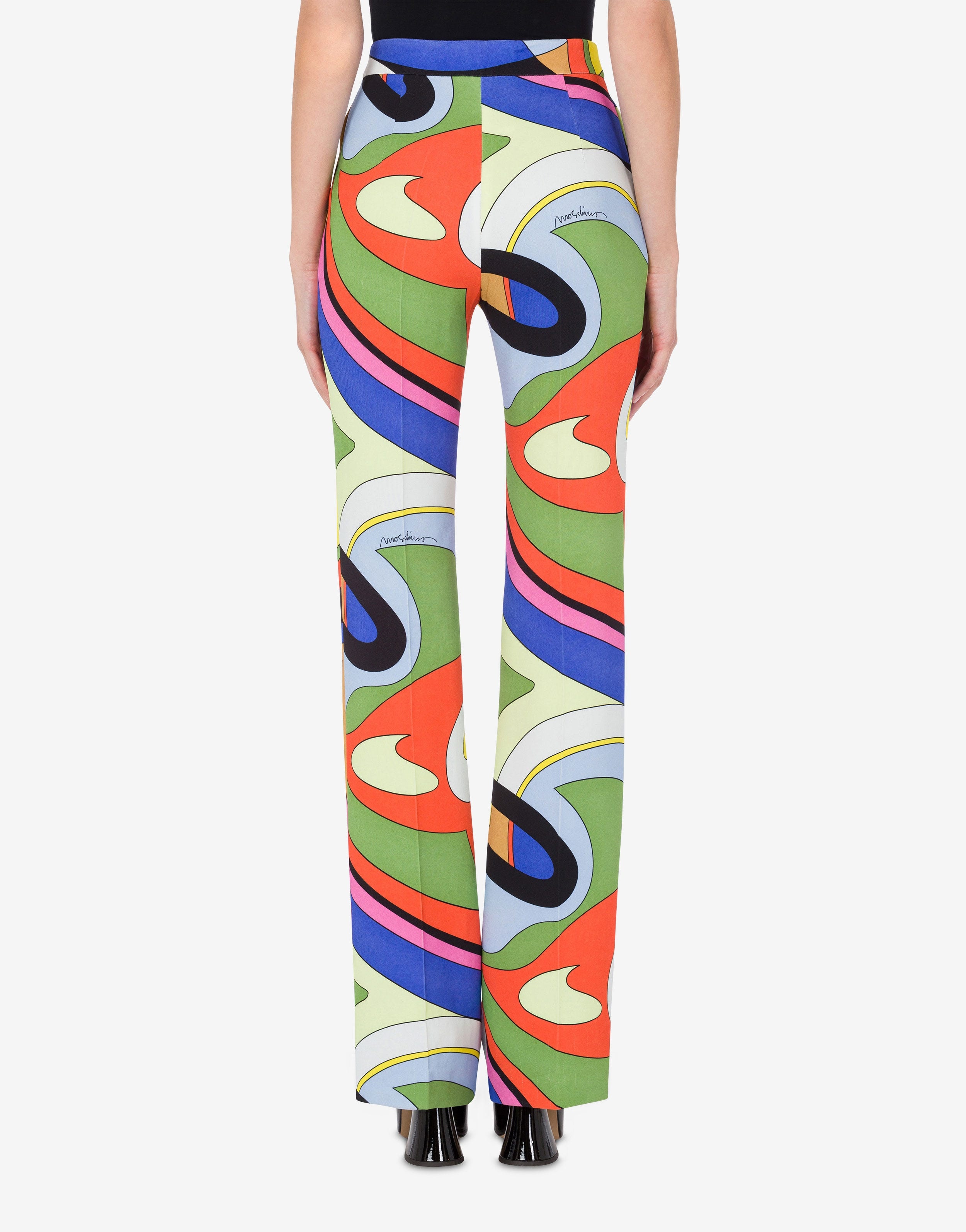 MULTICOLOUR PRINT CADY TROUSERS - 3