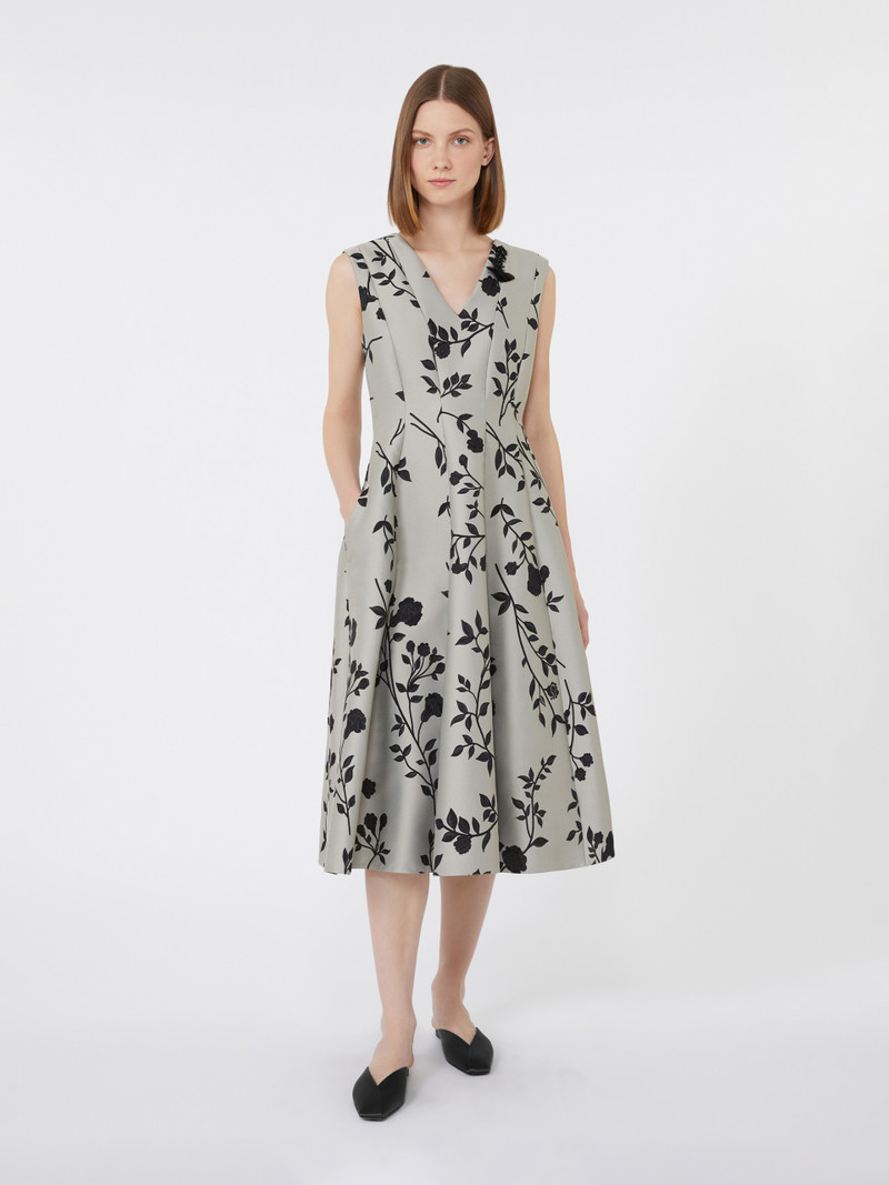 'S Max Mara CLEA Cotton-blend jacquard dress outlook