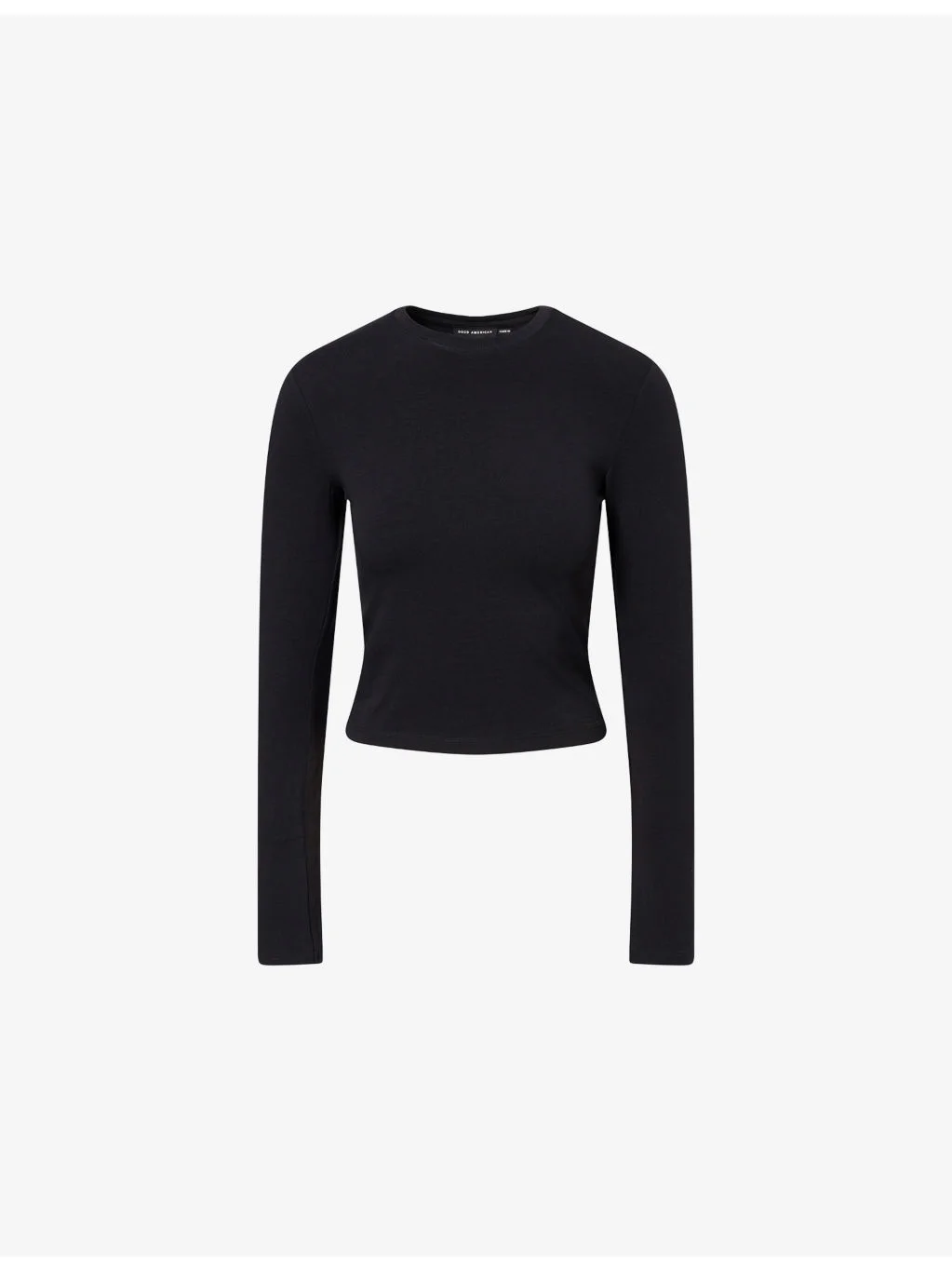 Long-Sleeve Super Stretch-Cotton Top - 1