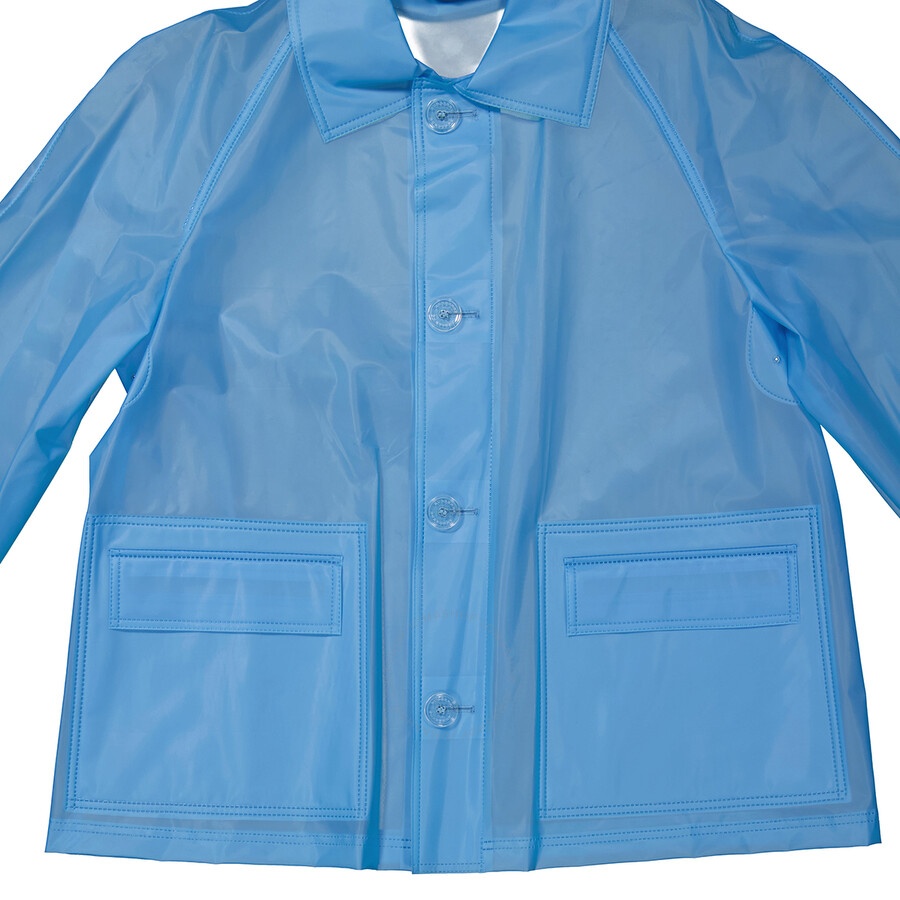 Burberry Sky Blue Soft-touch Plastic Jacket - 5