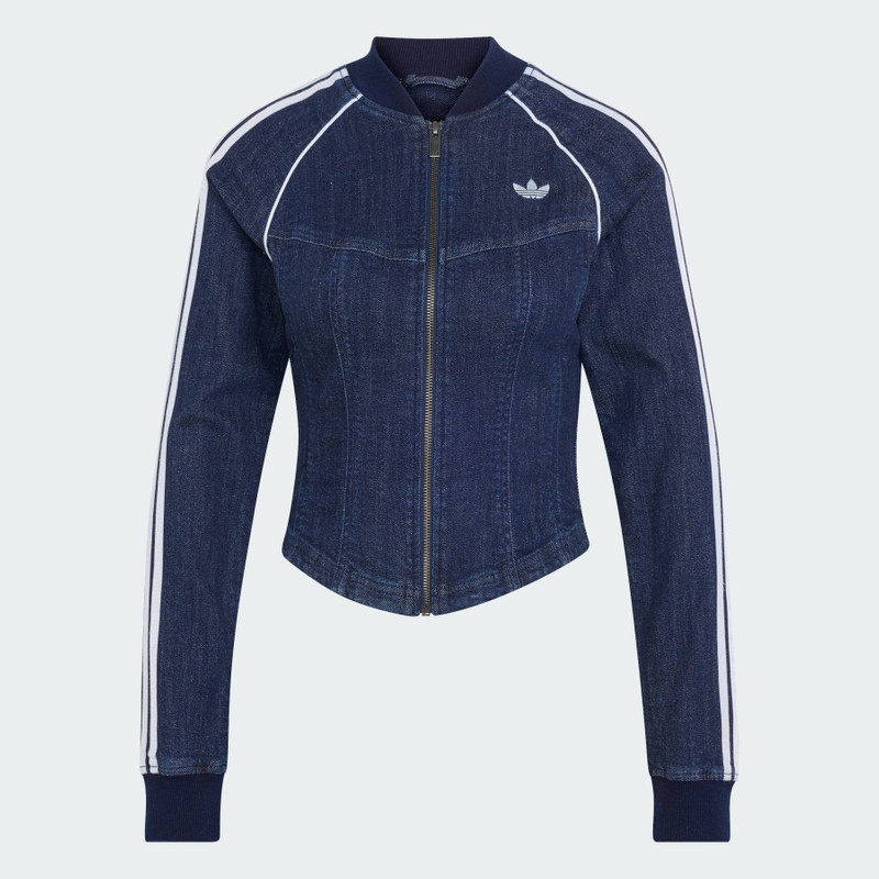 SUPERSTAR DENIM CORSET TRACK TOP 1
