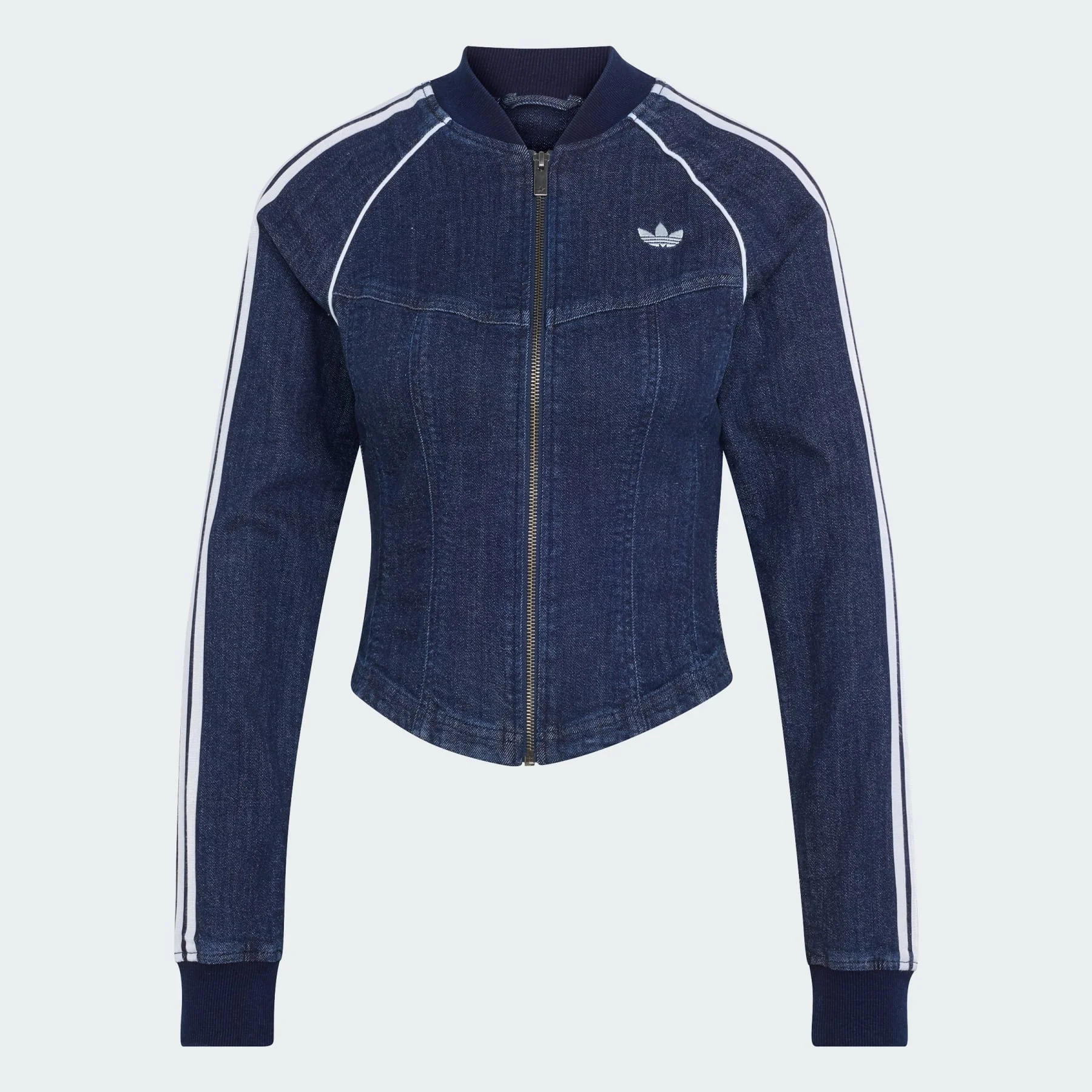 SUPERSTAR DENIM CORSET TRACK TOP - 1