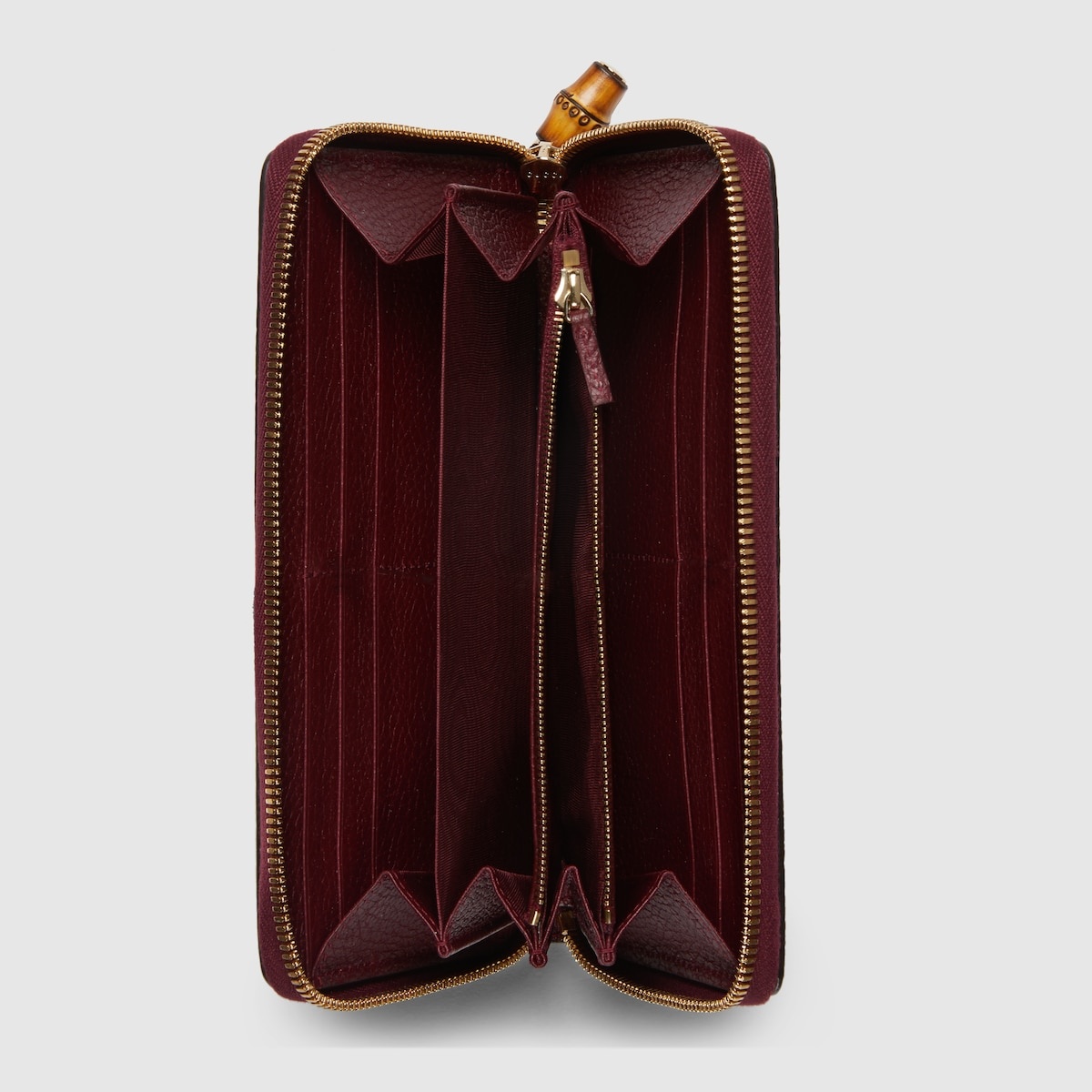Double G zip wallet with bamboo - 2