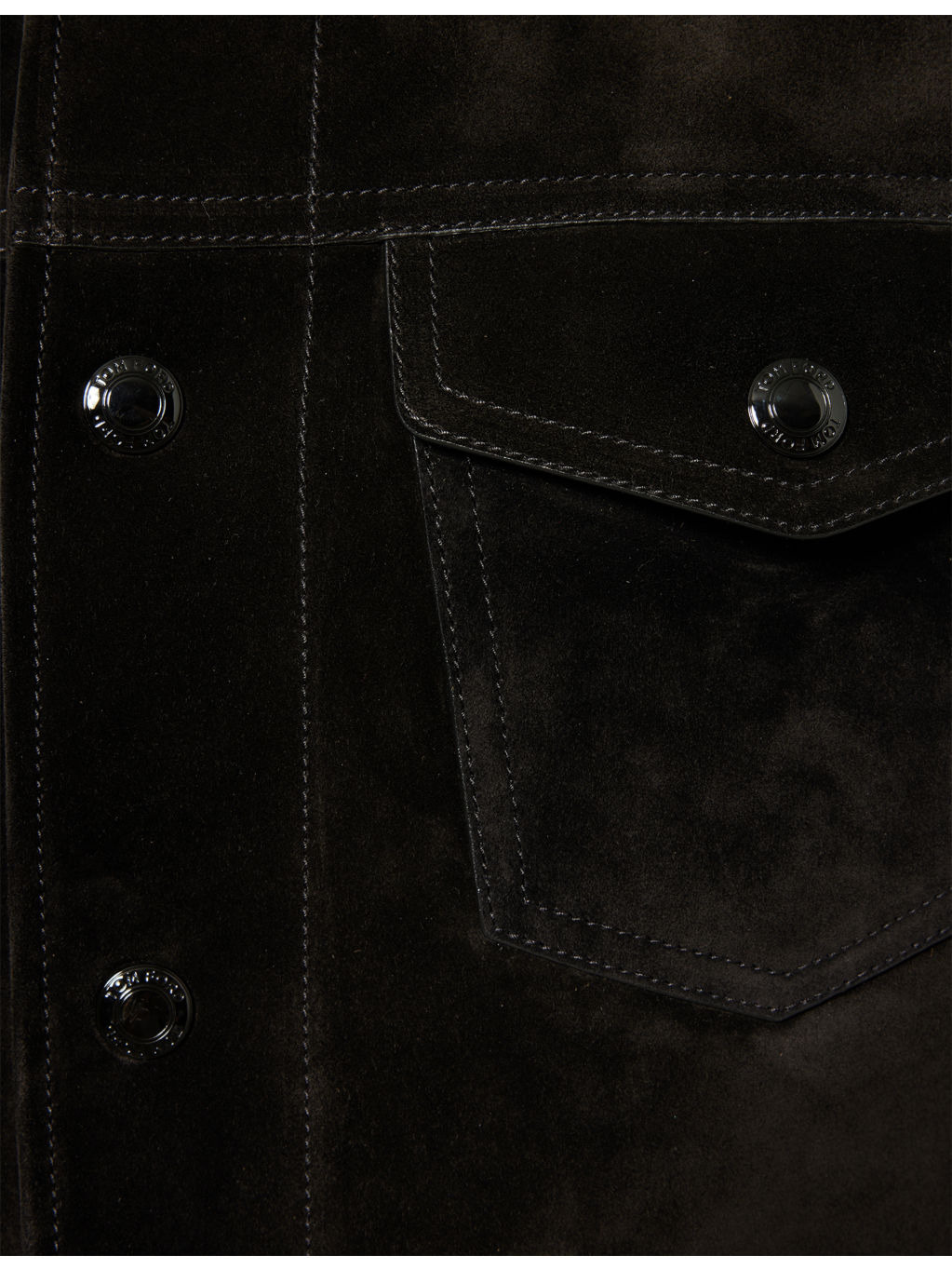 Western Patch-Pocket Suede Jacket - 6