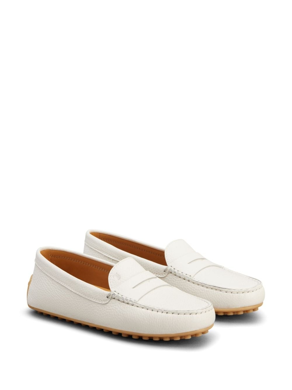 penny-slot leather loafers - 2
