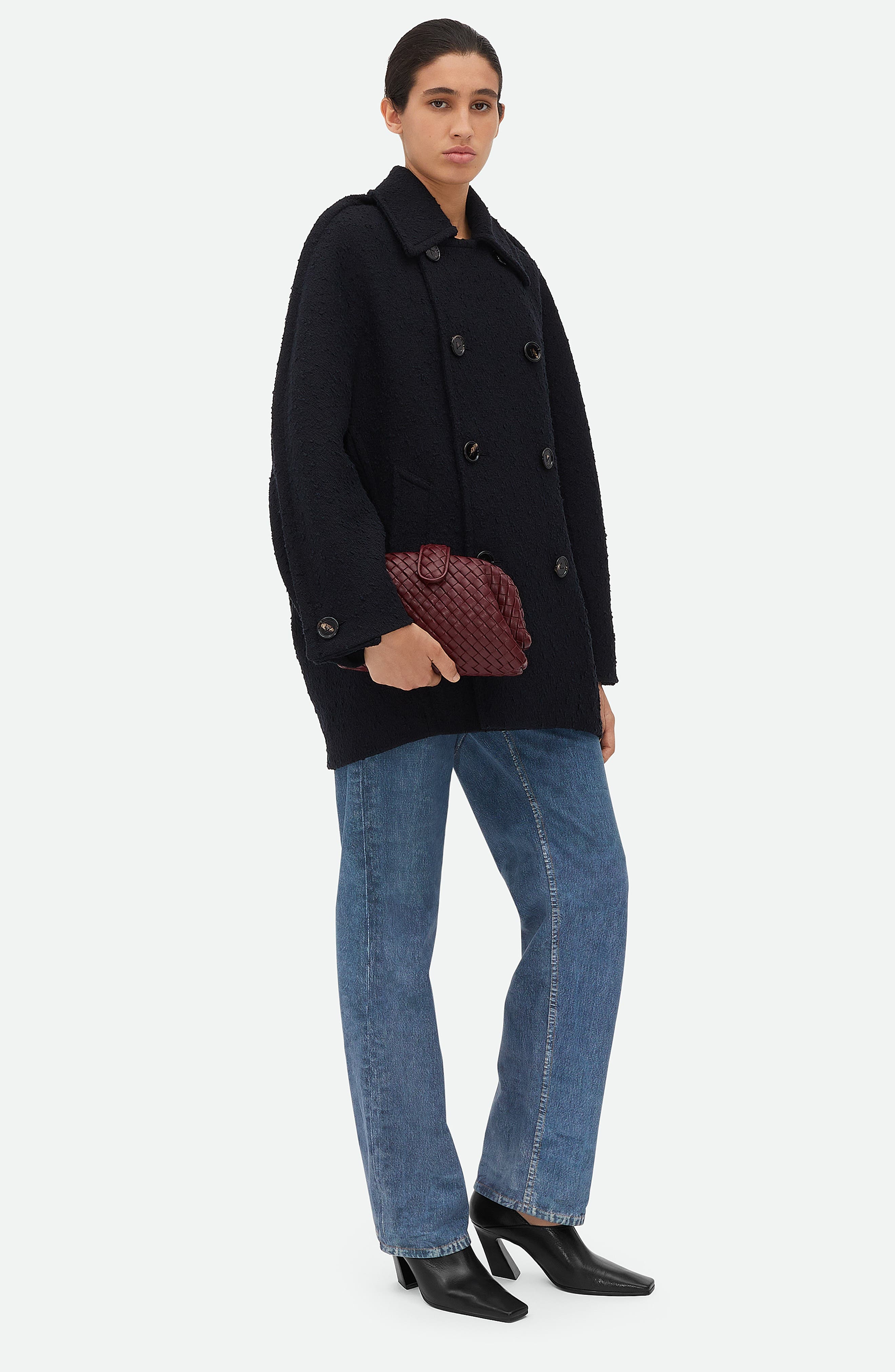 Bottega Veneta Mini Lauren 1980 Intrecciato Leather Clutch in 2250 Barolo-M Brass at Nordstrom - 2