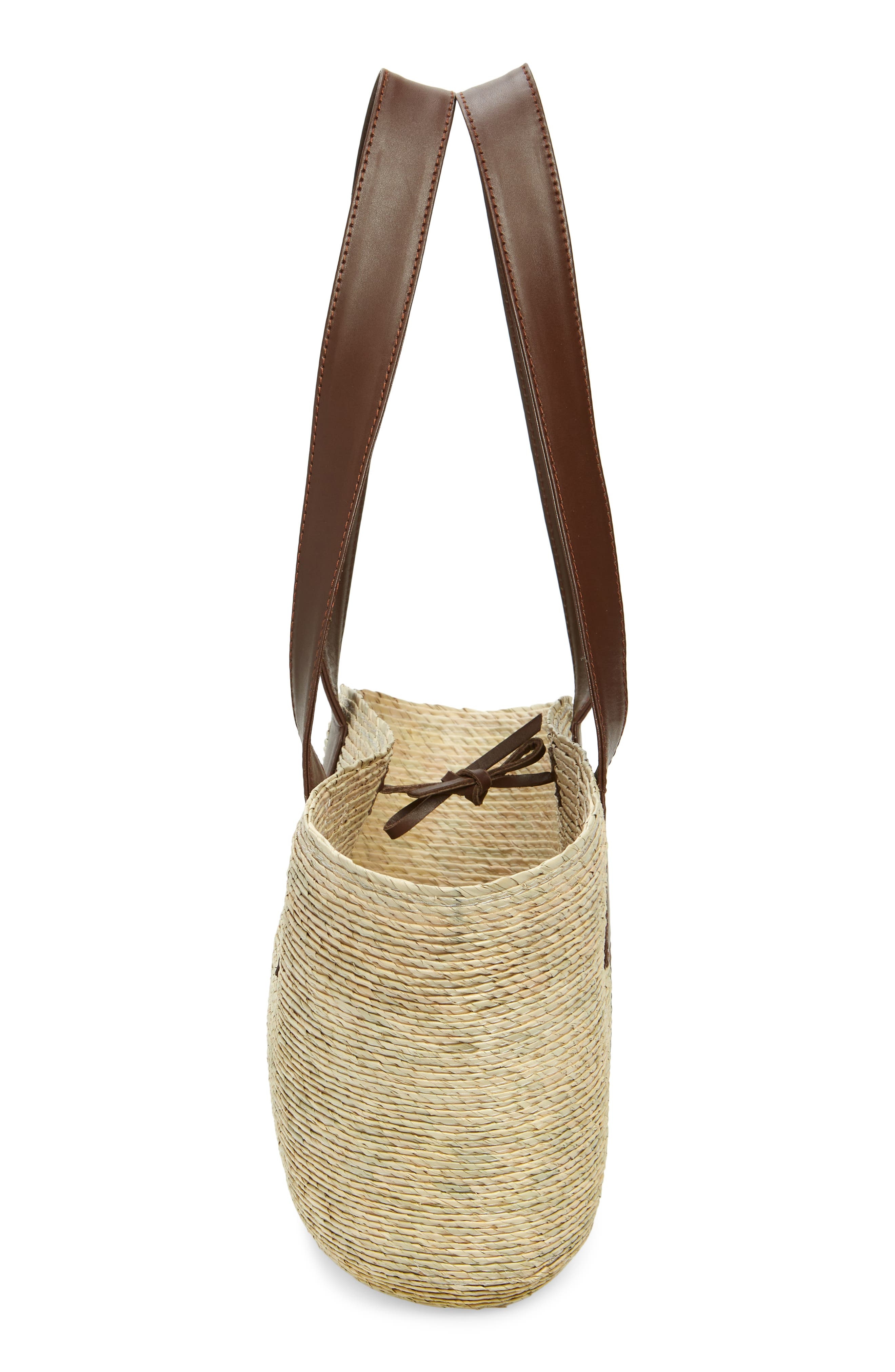 Altuzarra Small Watermill Straw & Leather Tote in Praline at Nordstrom - 6