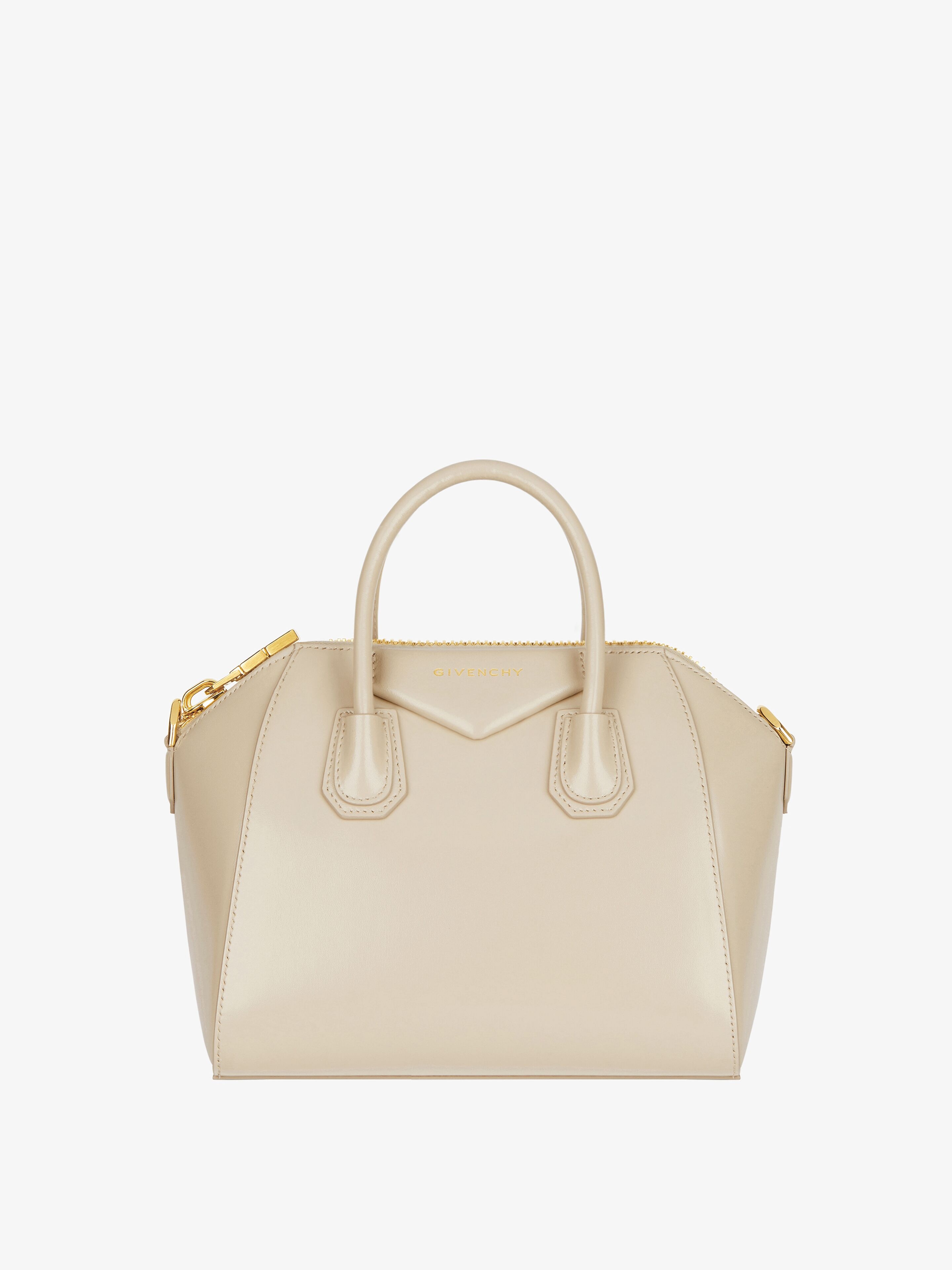 SMALL ANTIGONA BAG IN BOX LEATHER - 1