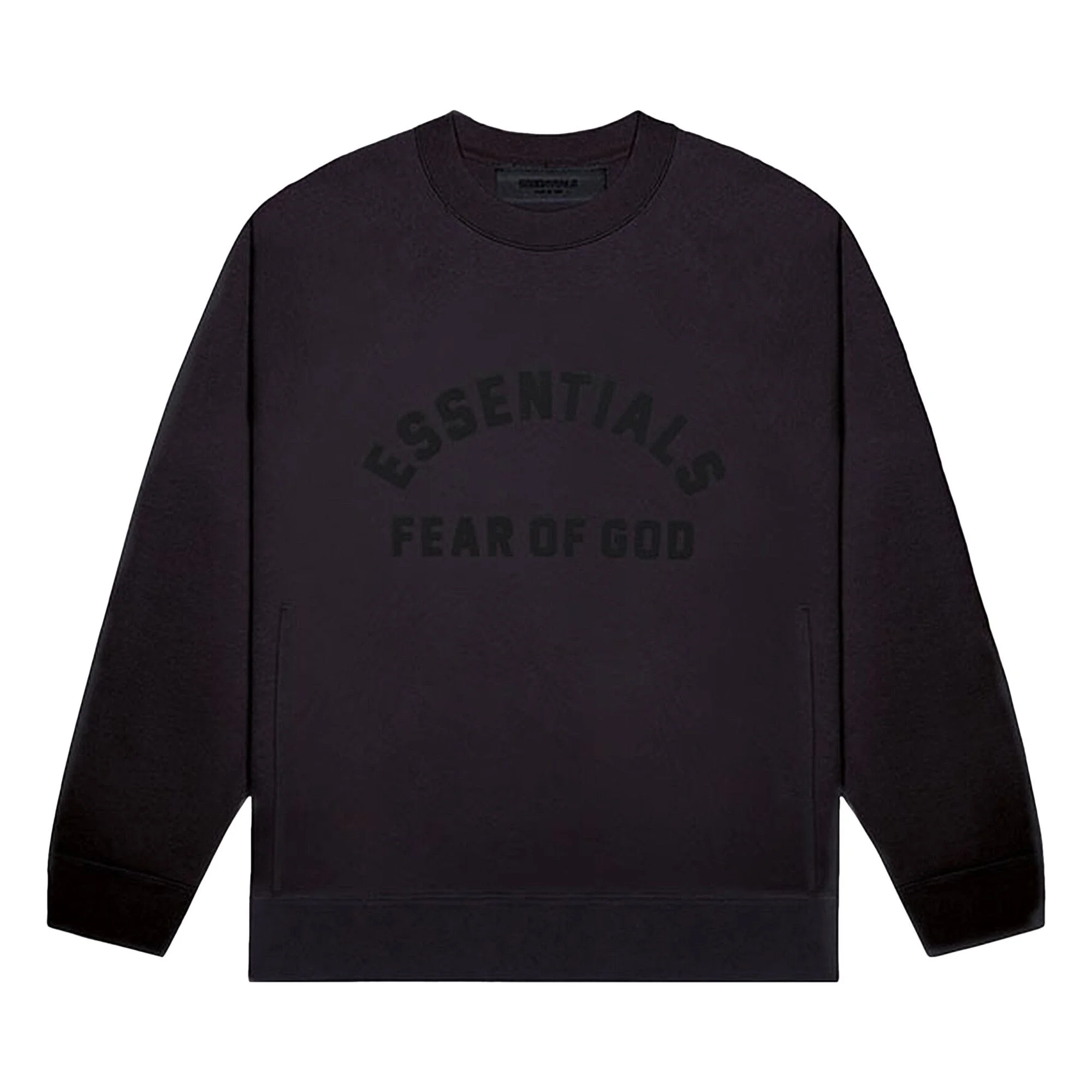 Fear of God Essentials Crew Neck Sweatshirt 'Jet Black' - 1