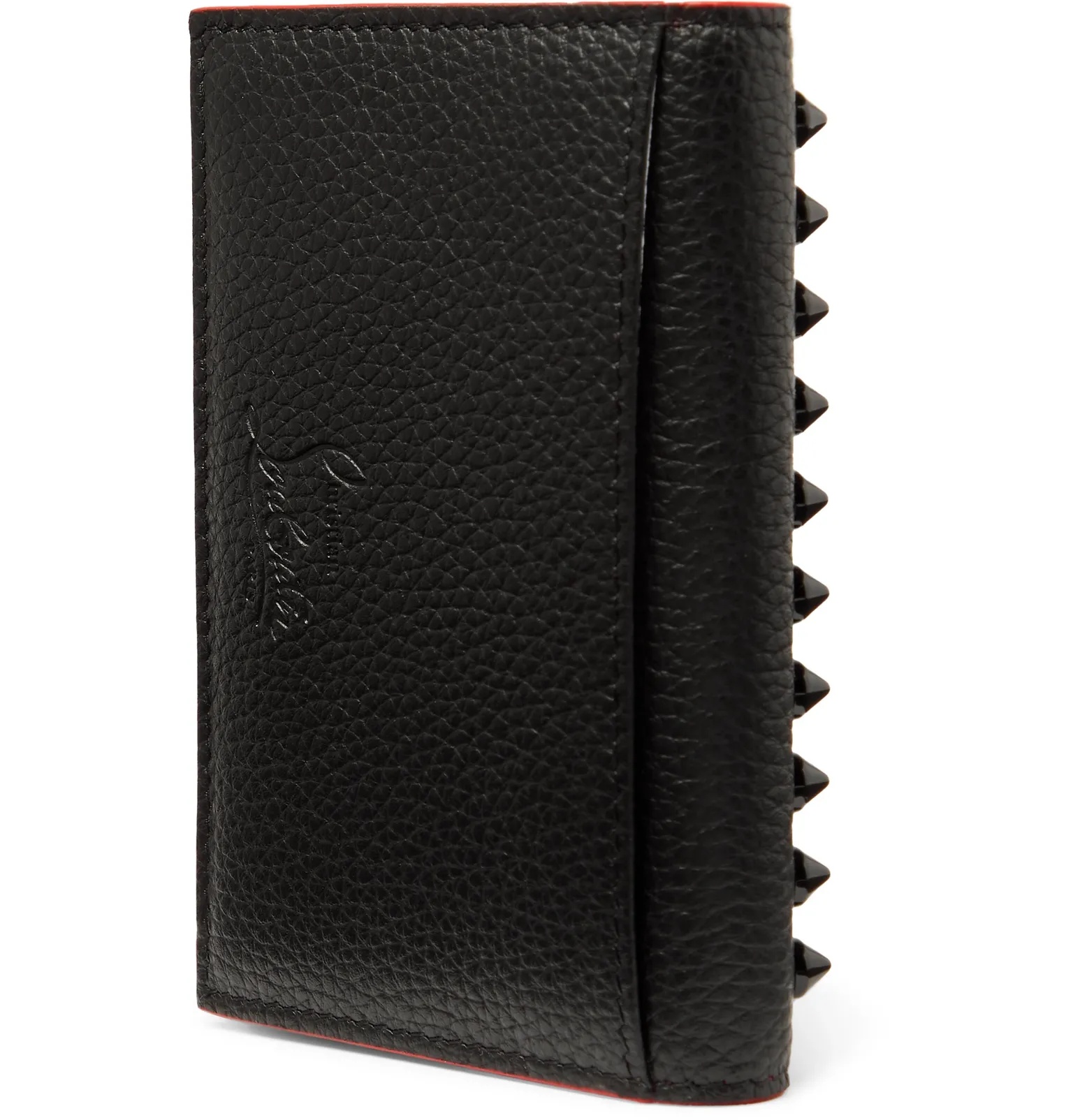 Studded Full-Grain Leather Cardholder - 3