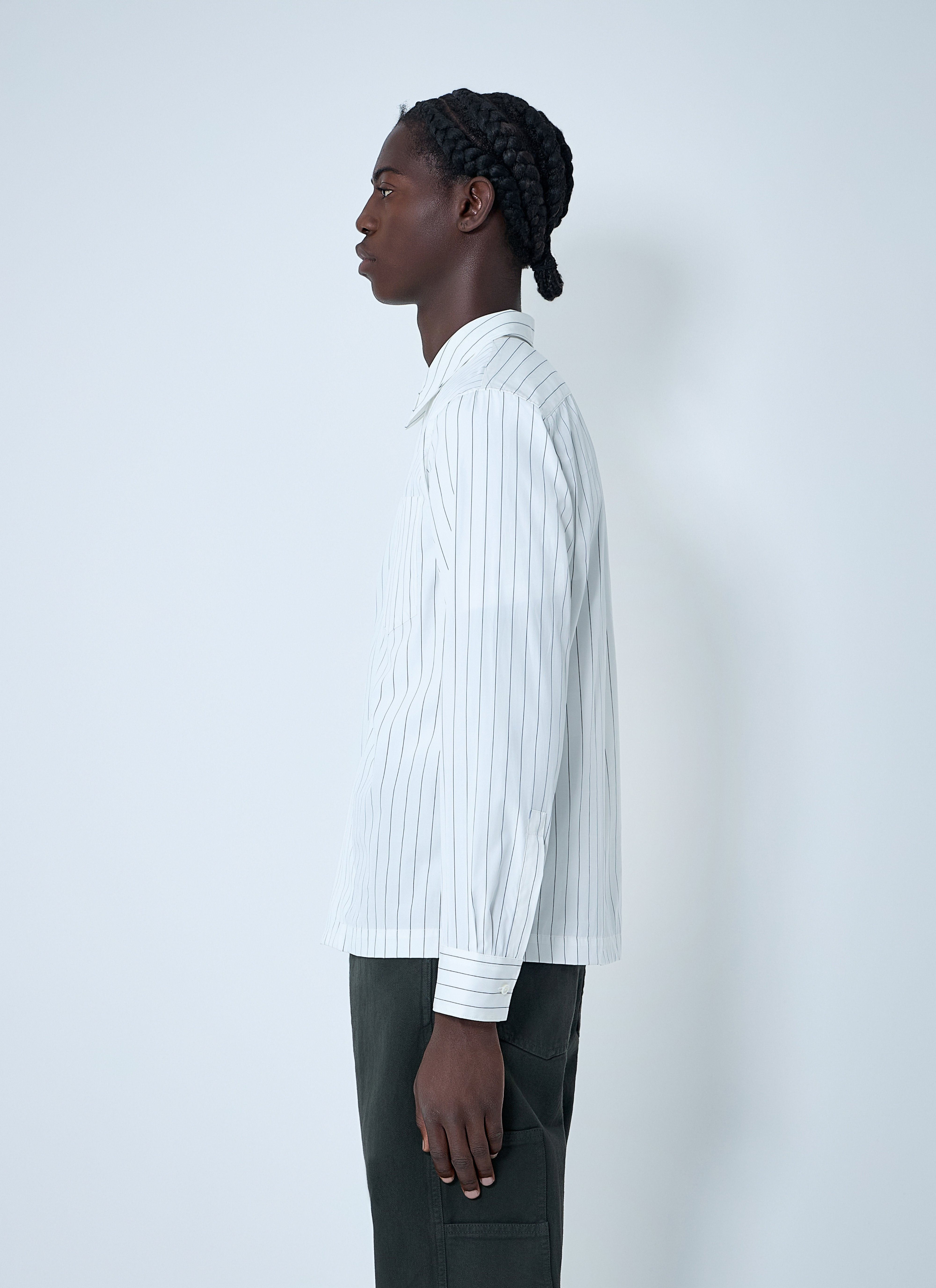 Dries Van Noten Men Stripe Button-Down Shirt - 3