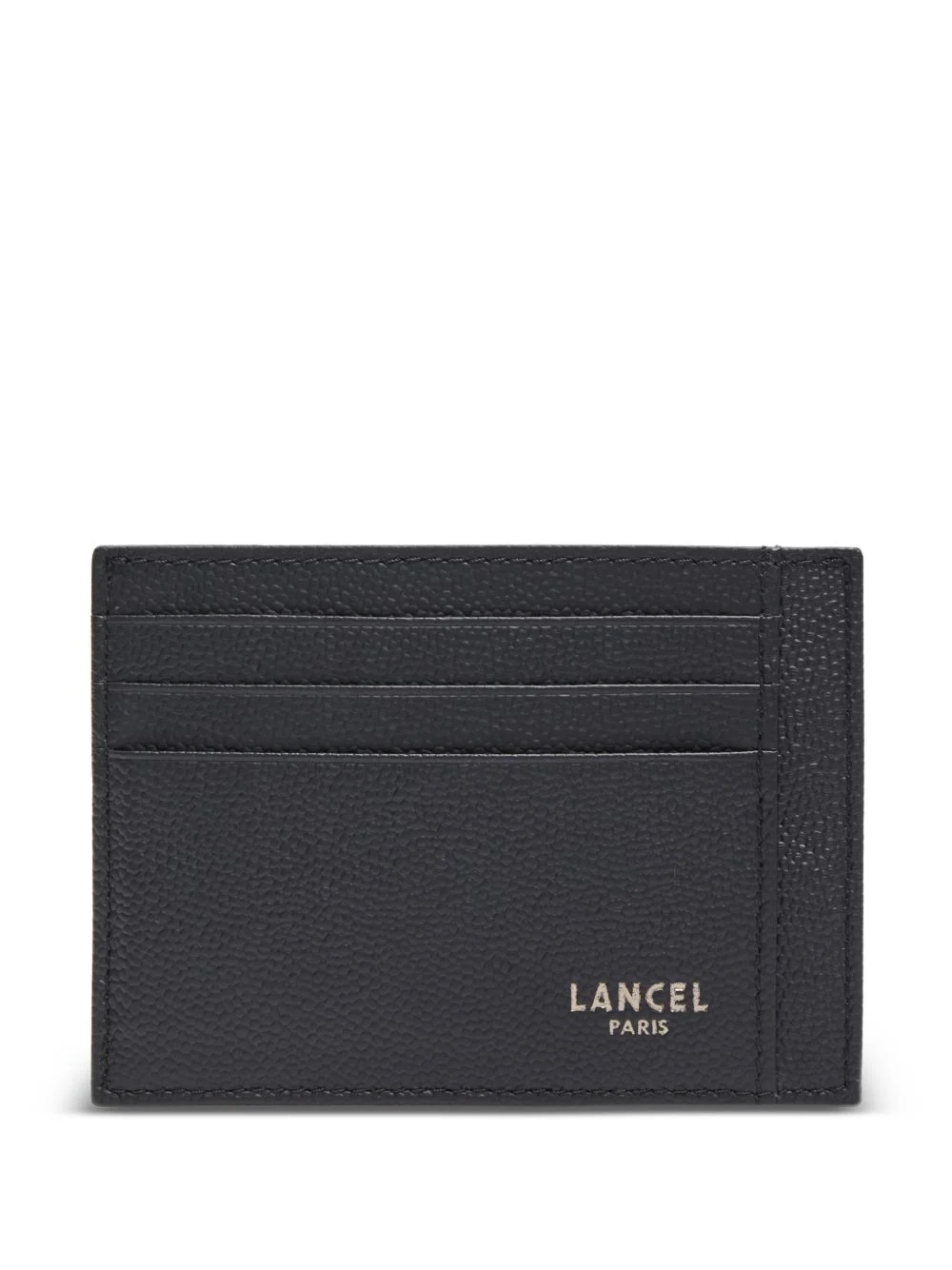Leon grained leather card holder - 1