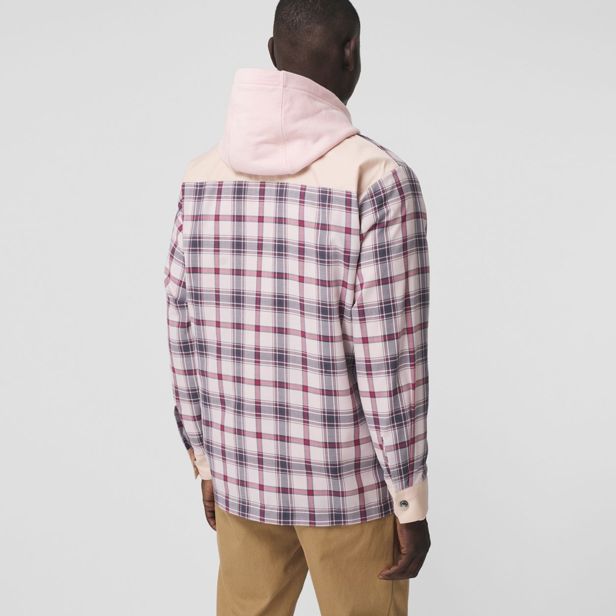 Varsity Graphic Check Technical Cotton Overshirt - 4