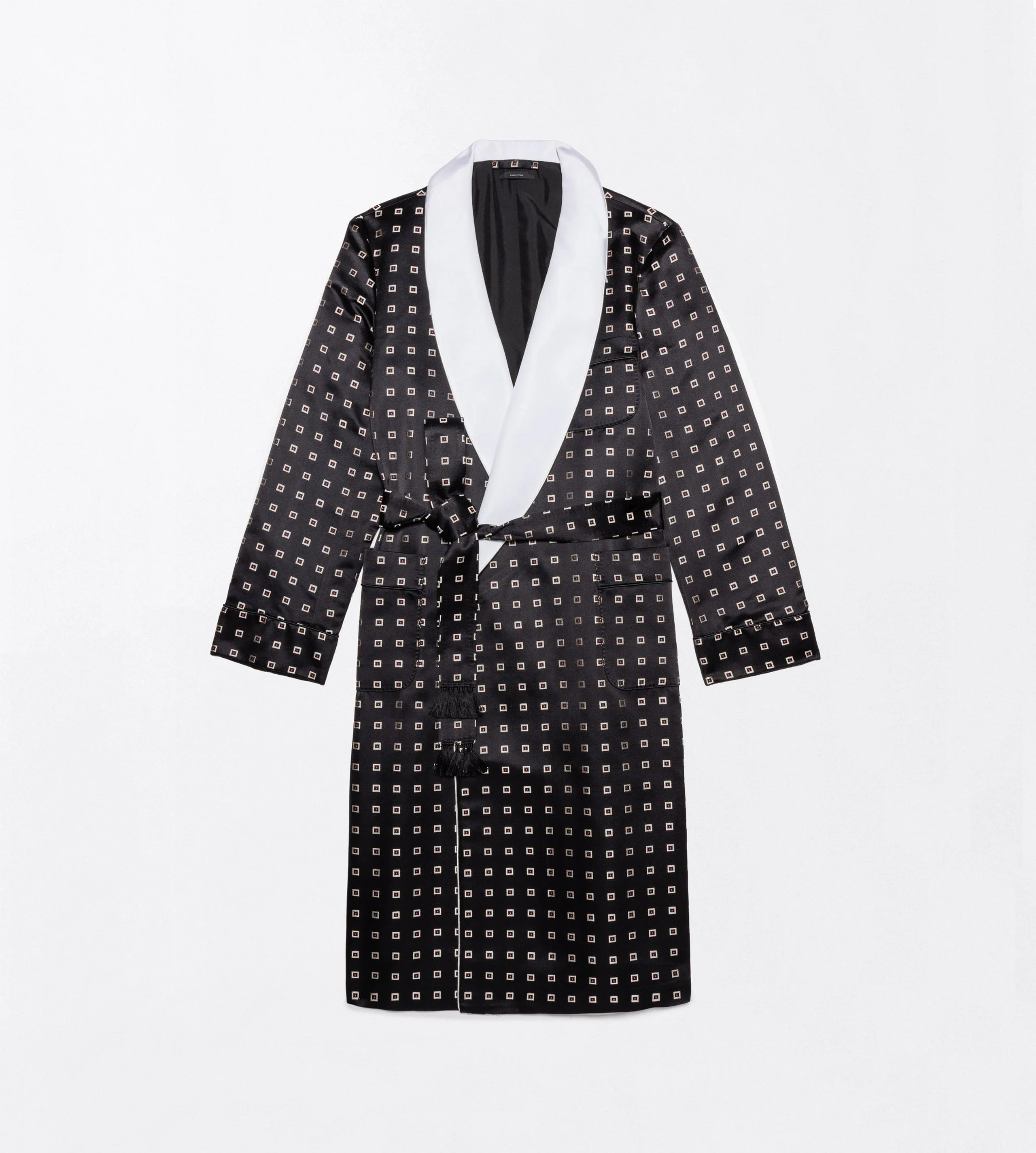GEOMETRICAL SQUARE DOUBLE DUCHESSE ROBE - 1
