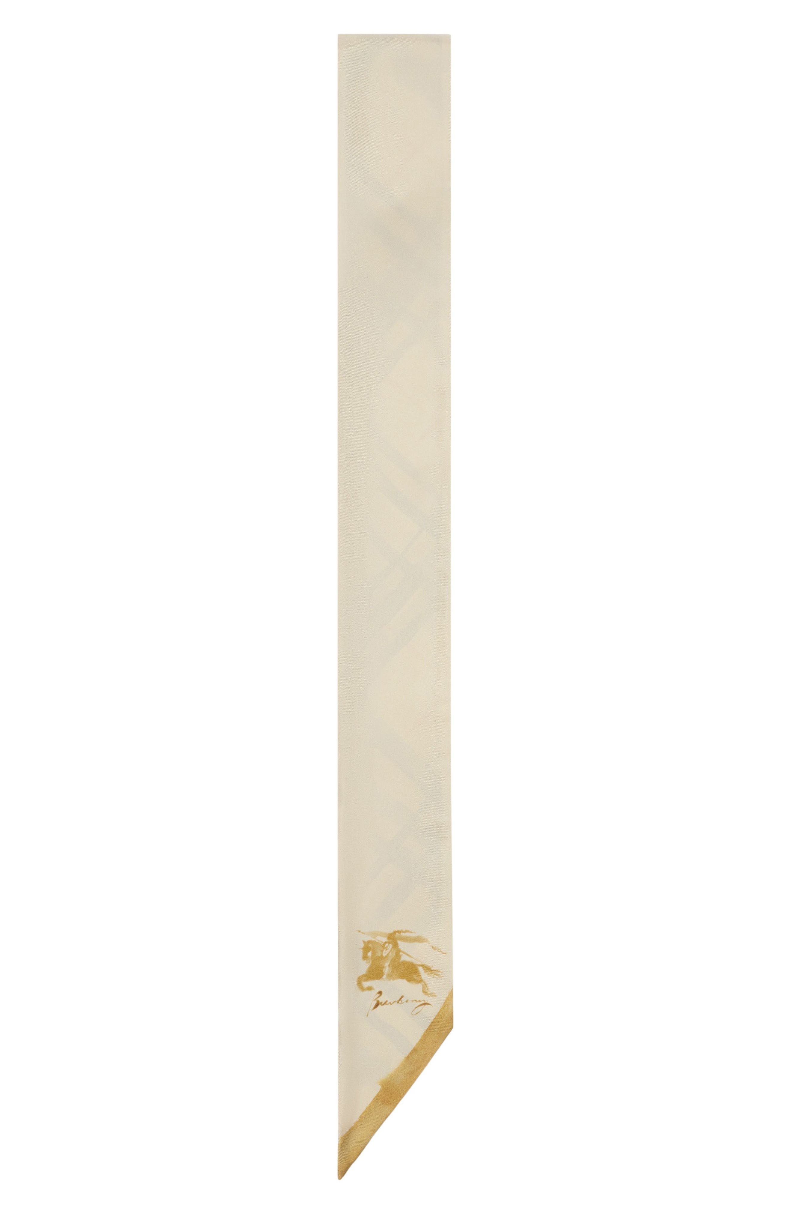 burberry Reversible Check Silk Twill Scarf in Nutmeg at Nordstrom - 4