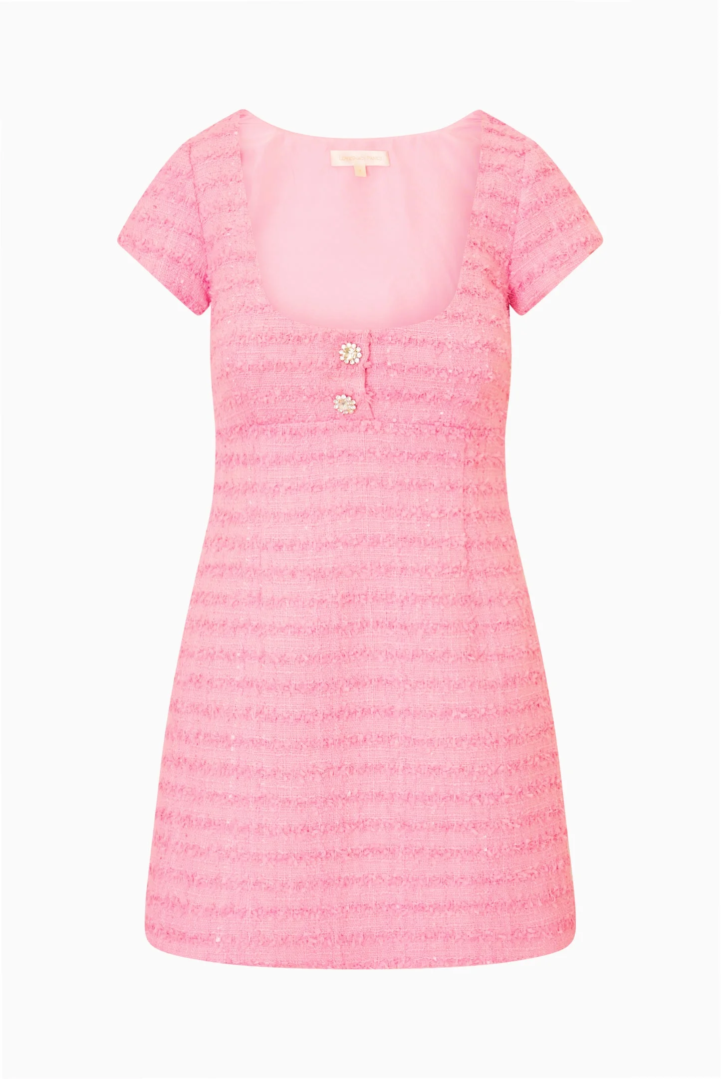 Pink Tila Tweed Mini Dress - 1