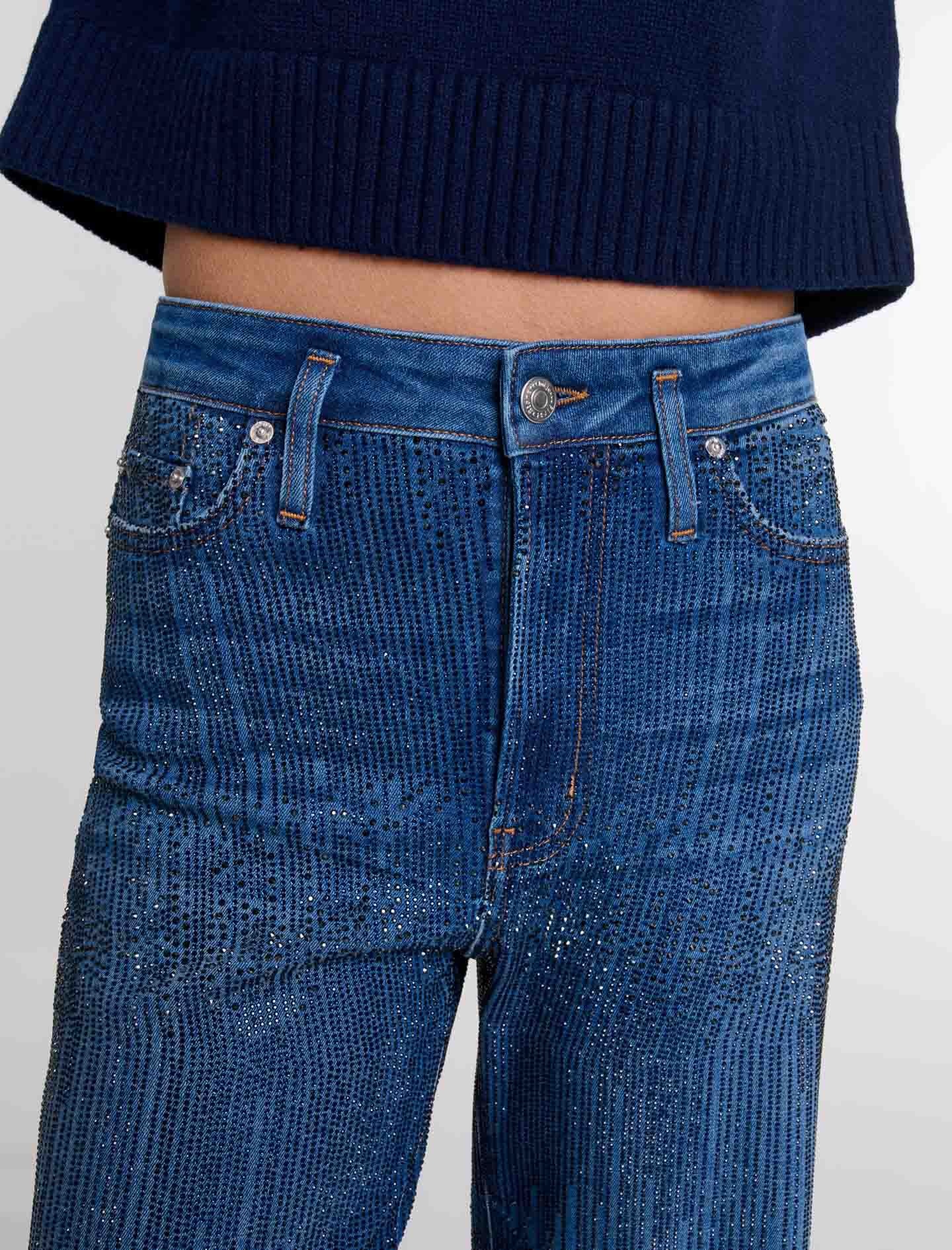 Rhinestone jeans - 8