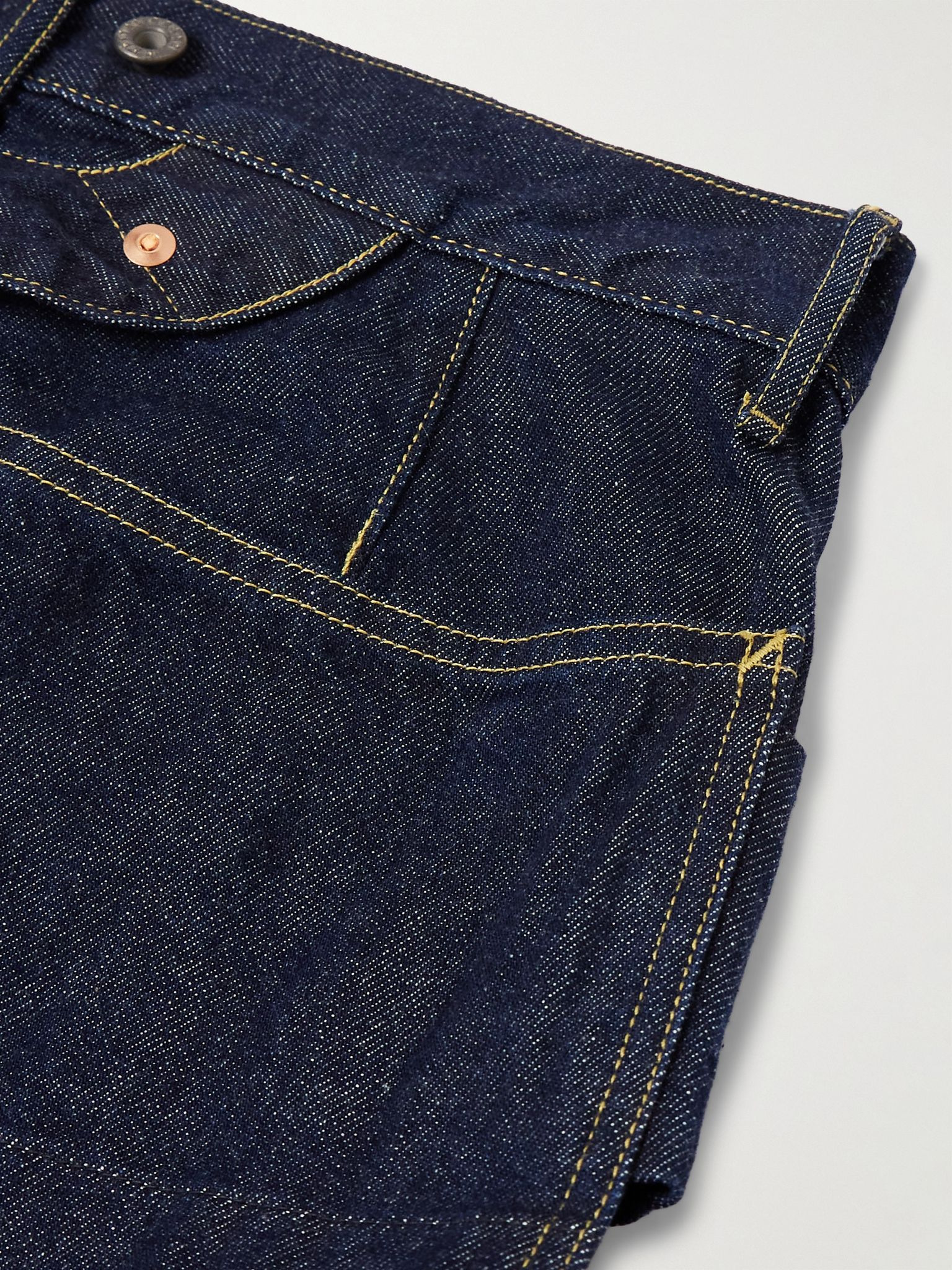 Lumber Straight-Leg Panelled Jeans Indigo - 4