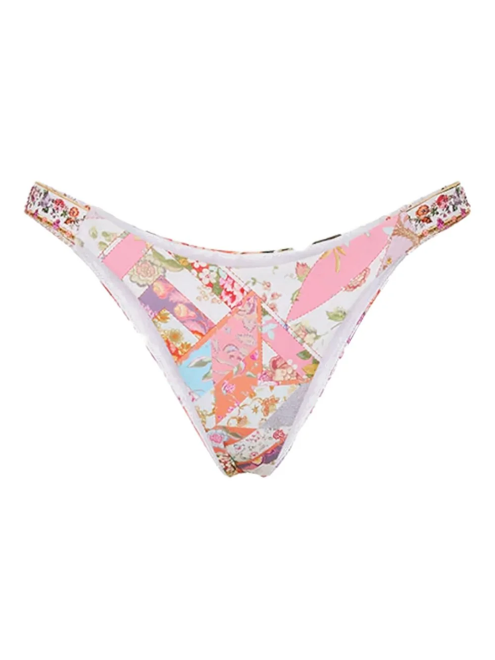 floral-pattern bikini bottoms - 1