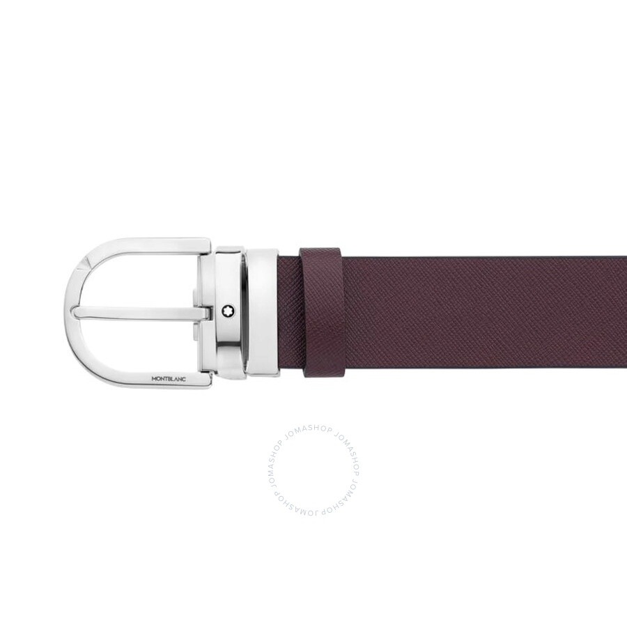 Montblanc Horseshoe Buckle 35 Reversible Leather Belt - 2