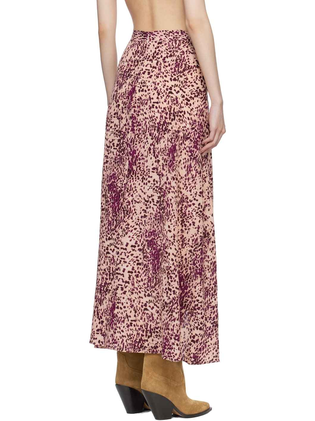 Isabel Marant Purple Sakura Maxi Skirt | ssense | REVERSIBLE